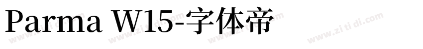 Parma W15字体转换